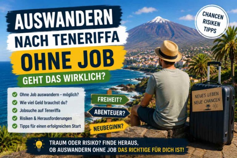 Auswandern nach Teneriffa ohne Job – geht das wirklich?