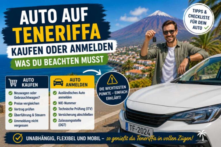 Auto auf Teneriffa kaufen oder anmelden – was du beachten musst