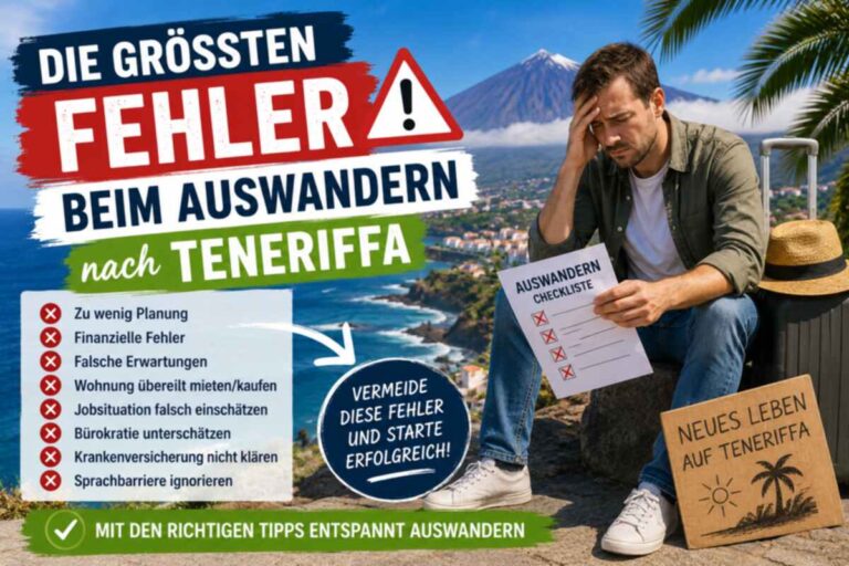Die größten Fehler beim Auswandern nach Teneriffa