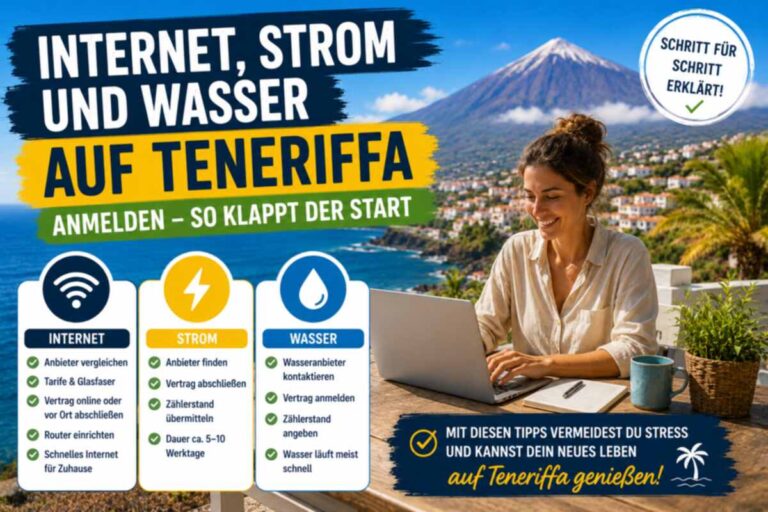 Internet, Strom und Wasser auf Teneriffa anmelden – so klappt der Start